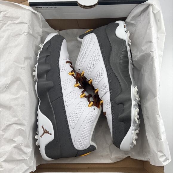 Air Jordan 9 Golf NRG U24 White Gold 7.5 FN6931 100 NEW main image 6